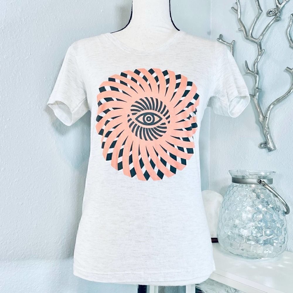American Apparel Gray All Seeing Eye Graphic Tee Medium
